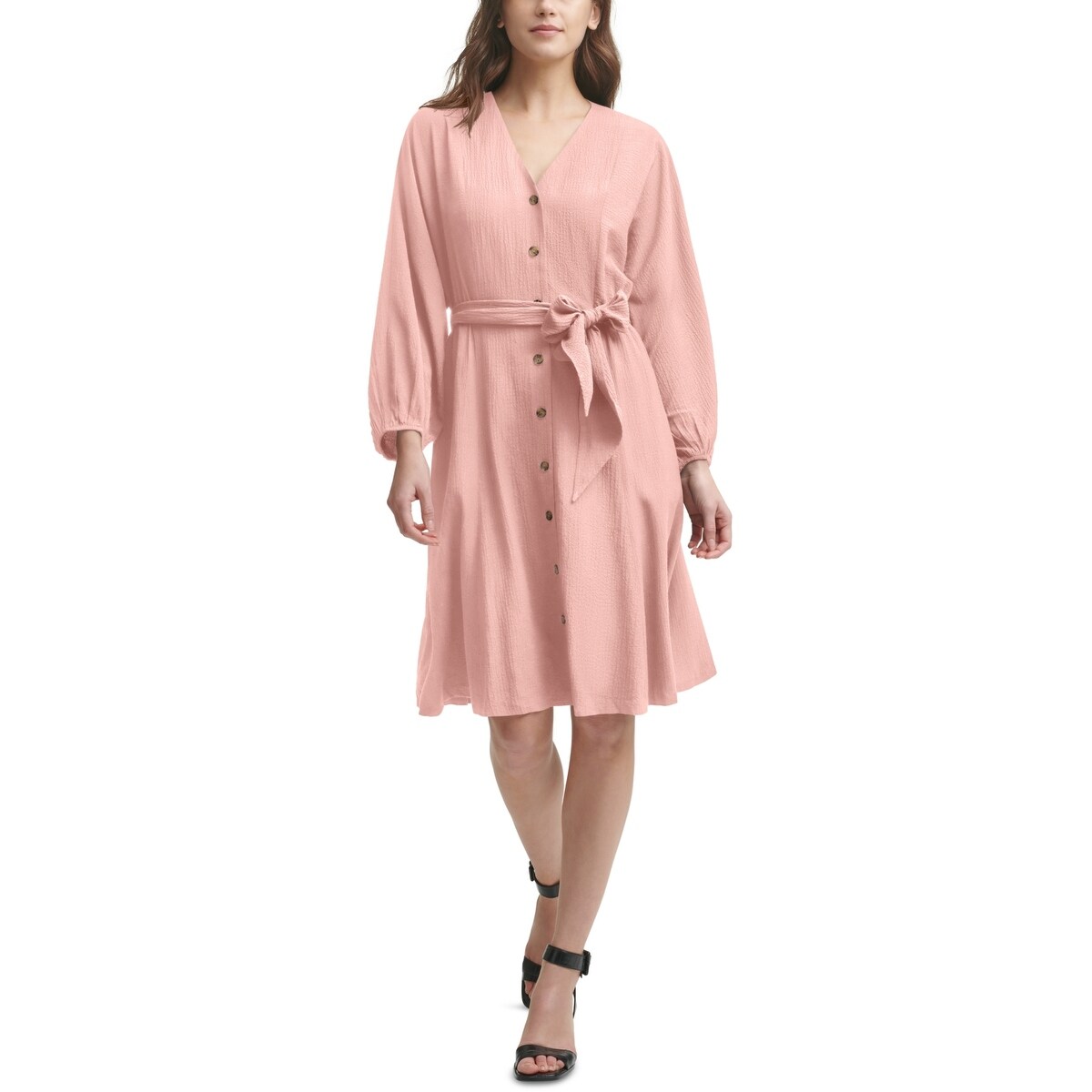 pink linen dress shirt Coral Pink Linen Shirt for Women – Relaxed Fit