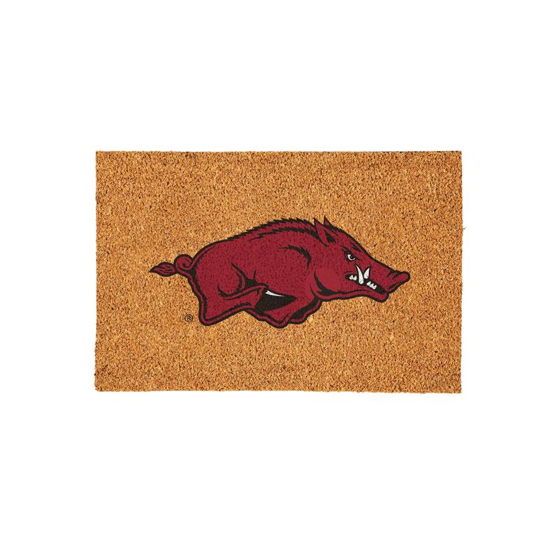 University of Arkansas Full Color Indoor/Outdoor Coir Mat