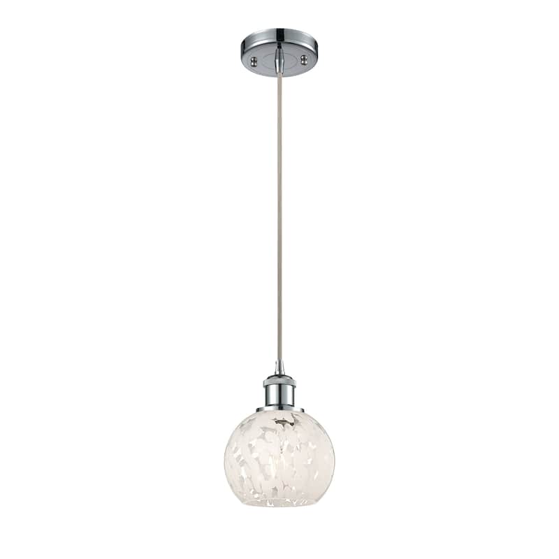 Innovations Lighting 516-1P-8-6 White Mouchette Pendant White