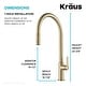 preview thumbnail 16 of 149, Kraus 2-Function 1-Handle 1-Hole Pulldown Sprayer Brass Kitchen Faucet