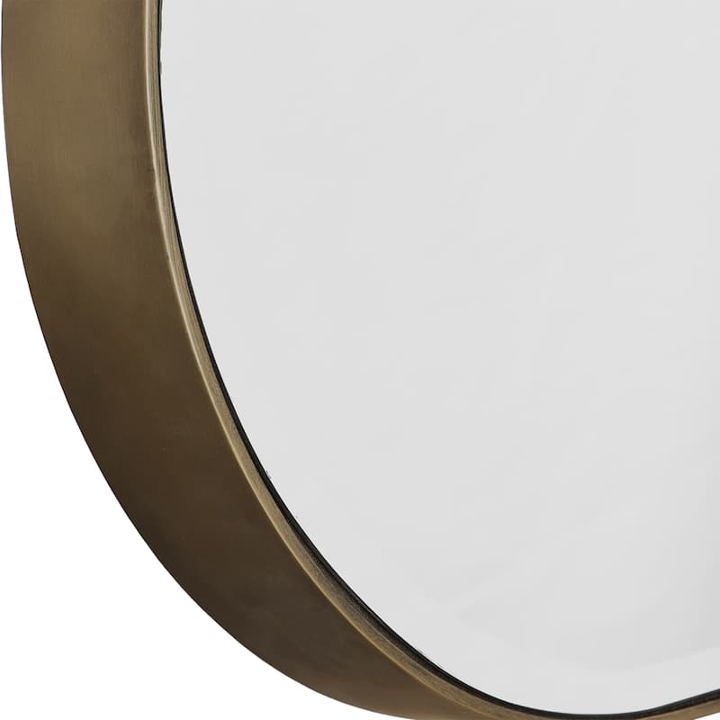 Uttermost Lago Oval Gold Mirror - 21.25 W X 40 H X 3 D (in)