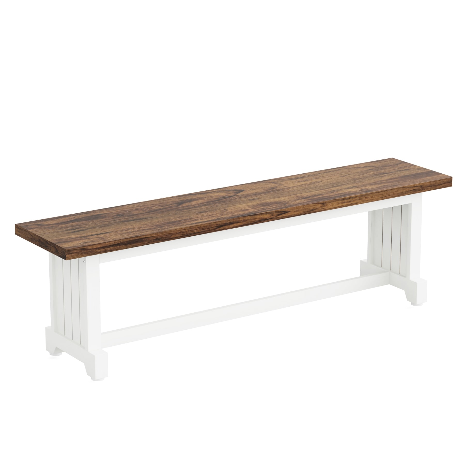 3-Piece Farmhouse Dining Set, Space Saving Design For 2-4, Rustic Wood And Metal