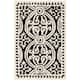 SAFAVIEH Handmade Cambridge Myrtis Moroccan Wool Rug - 2'6" x 4' - Black/Ivory