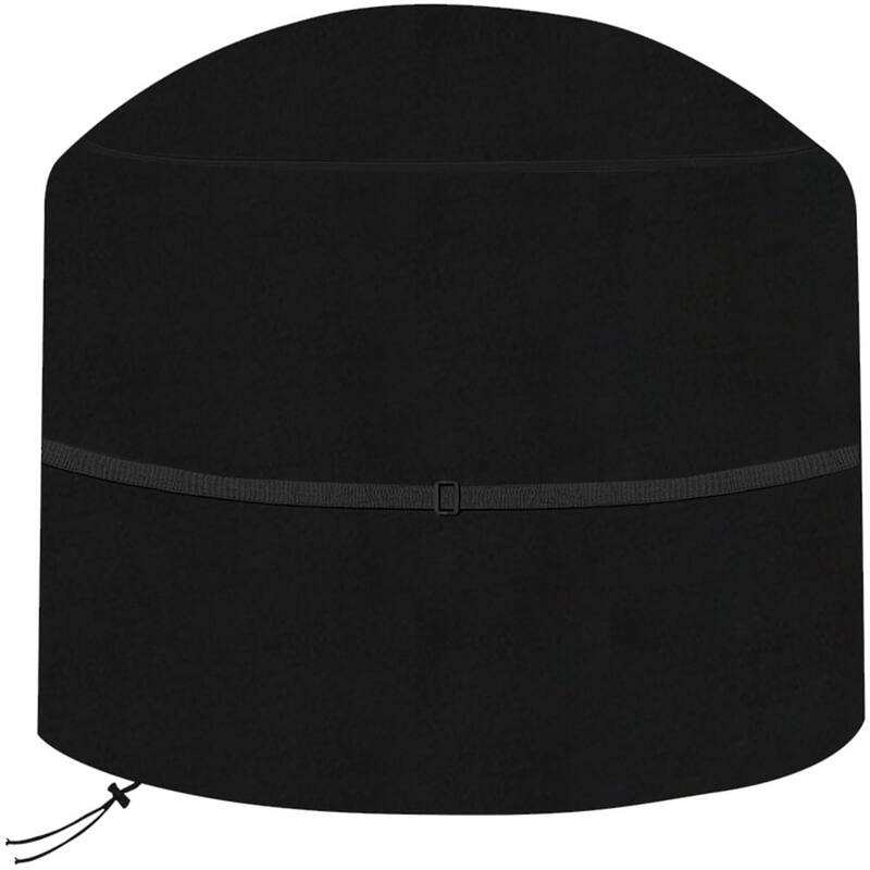 Heavy Duty Fire Pit Cover - 31.5x19 inches - 31.5x19 inches - Black