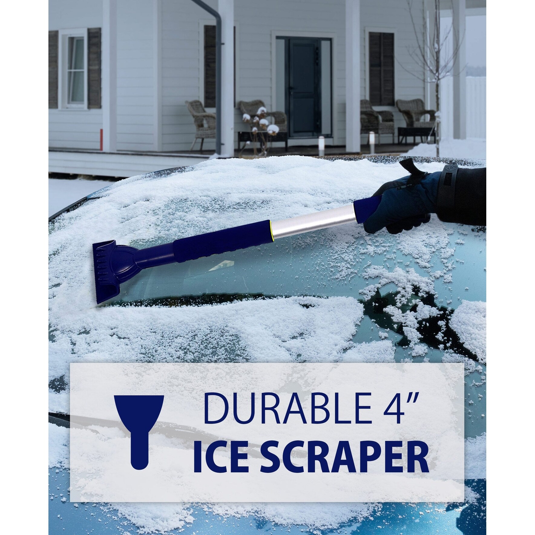 Wallis Companies - Extendable Snow Brush with Squeegee and Ice Scraper