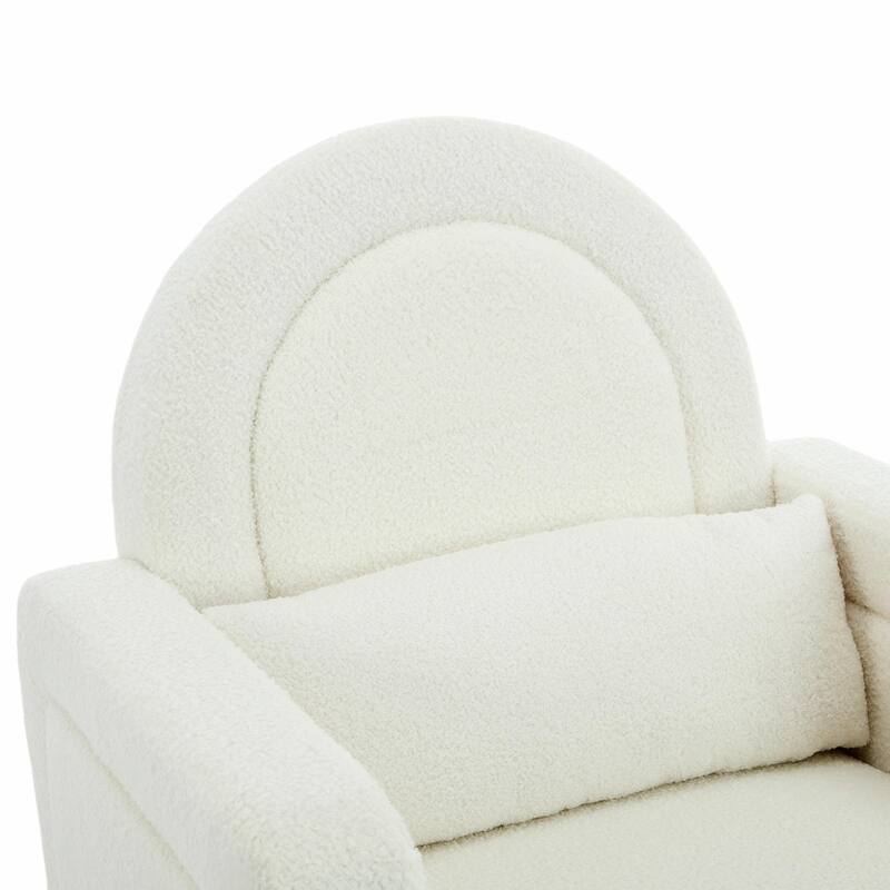 ​Plush Rocking Chair - Soft Teddy Velvet Upholstery