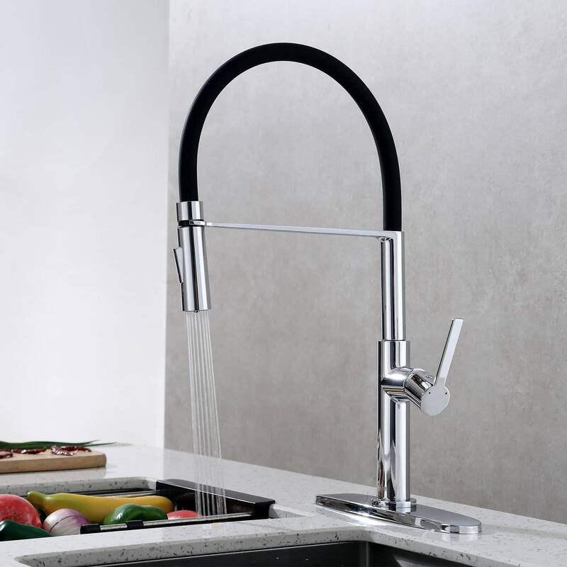Commercial Kitchen Sink Faucets With Pull Down Sprayer SUS304 Stainless