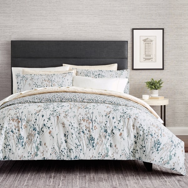 Scott Living Willow Cotton Sateen 3Piece Comforter Set Bed Bath