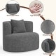 preview thumbnail 18 of 24, Accent Chair with Pillow, Modern Living Room Chairs