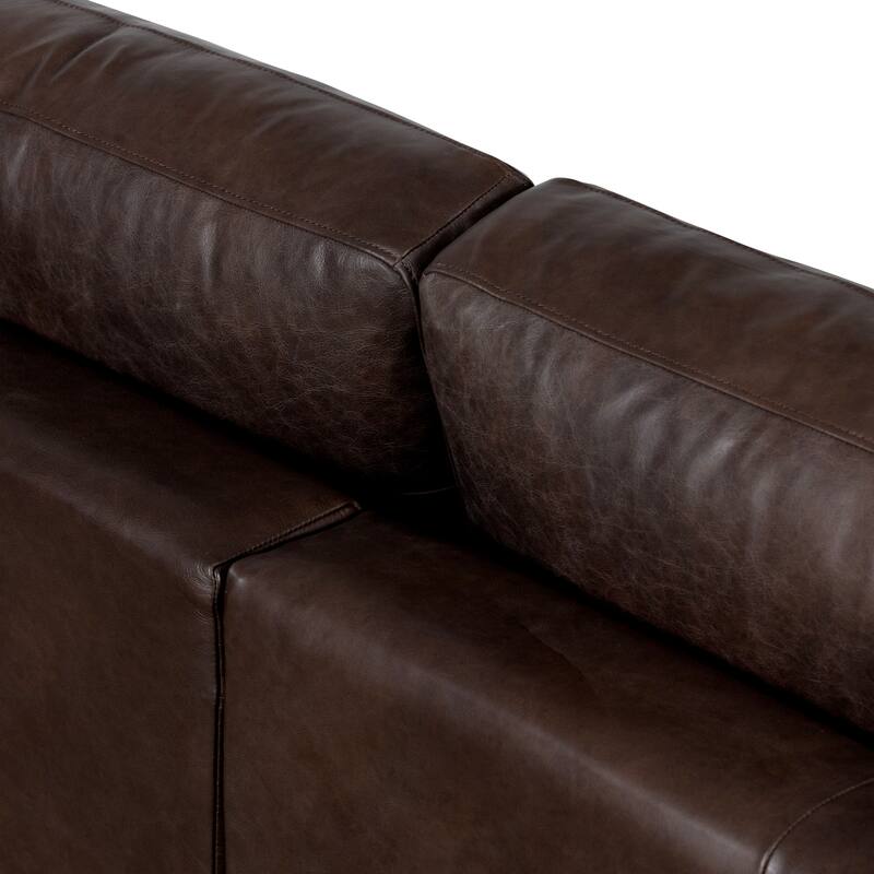 Poly & Bark Napa 104.5" Left Sectional Sofa - Full Grain Genuine Italian Leather