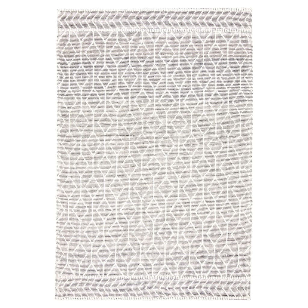 ECARPETGALLERY Braid weave Sienna Grey Wool Rug - 6'0 x 9'0