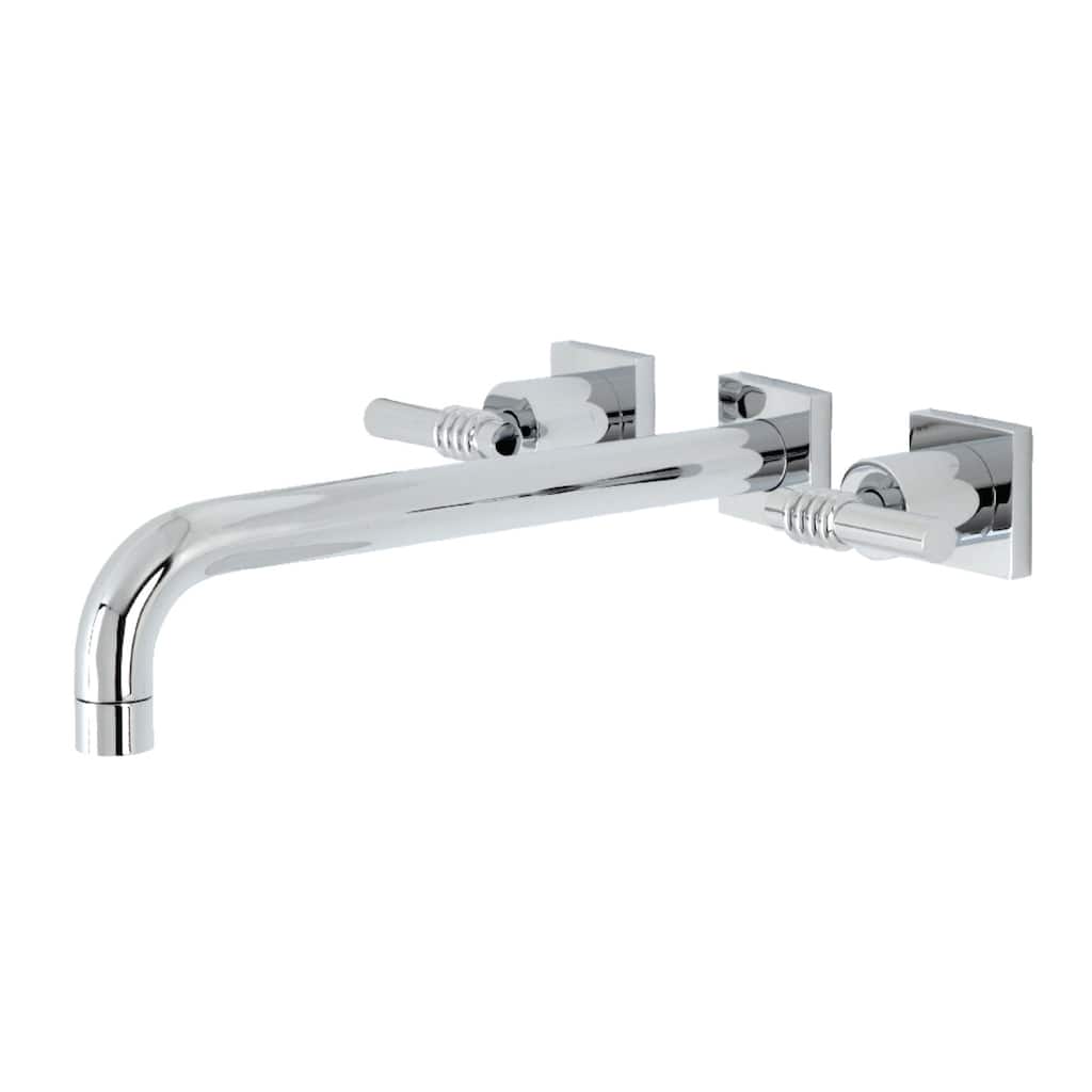 Kingston Brass Milano 3-Hole Wall Mount Roman Tub Faucet
