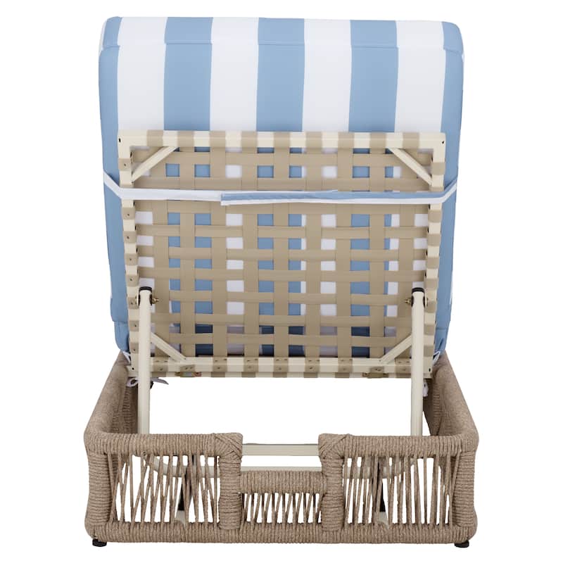 SAFAVIEH Outdoor Tinna Sun Lounger - 75"W x 25"D x 13"H