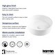 preview thumbnail 4 of 3, Karran Valera 14" Vitreous China Vessel Bathroom Sink in White