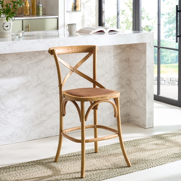 SAFAVIEH Gerarde Shabby Chic Counter Stool, Fully Assembled