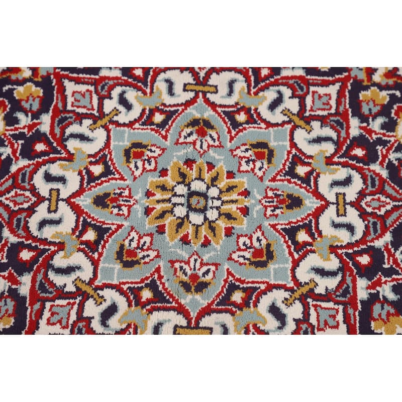 Traditional Kashan Turkish Area Rug Machine Made Living Room Carpet - 9'6" x 12'6"