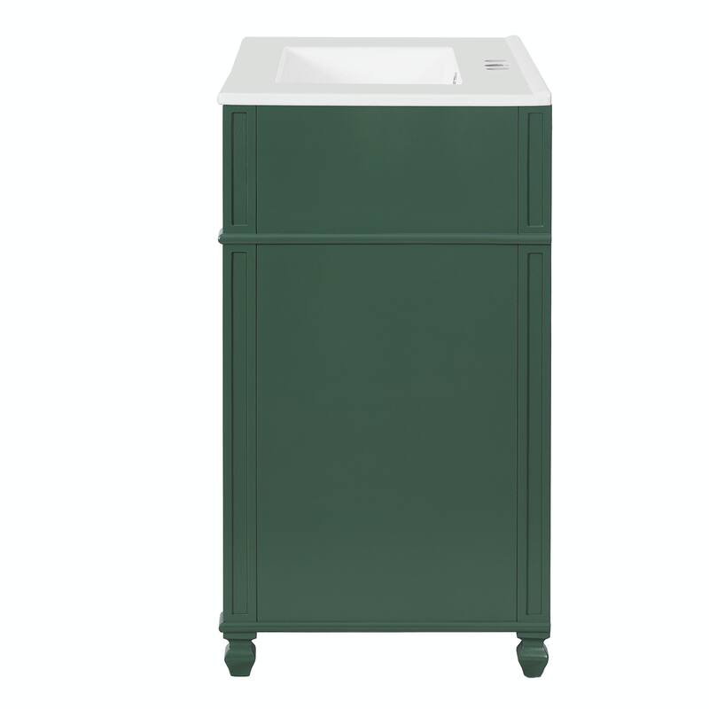 30" Bathroom Vanity Cabinet with Ceramic Sink Basin