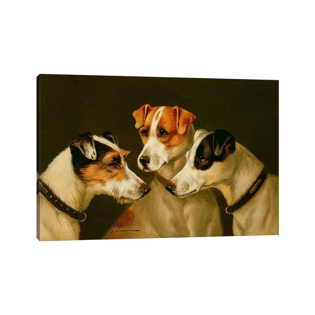 iCanvas "The Hounds" by Alfred Wheeler Canvas Print