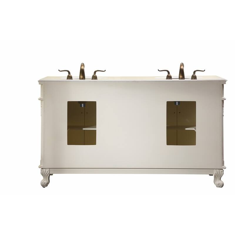 60" Double Bathroom Vanity Sink