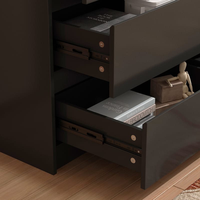 Modern Dresser for Bedroom 9 Drawers Wood Dresser Chest of Drawers