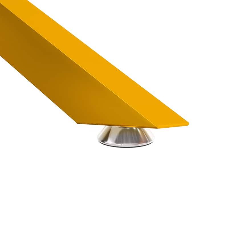 39.37" Rectangular Tempered Glass Coffee Table, Stylish Design with Metal Legs, Coffee Table for Living Room