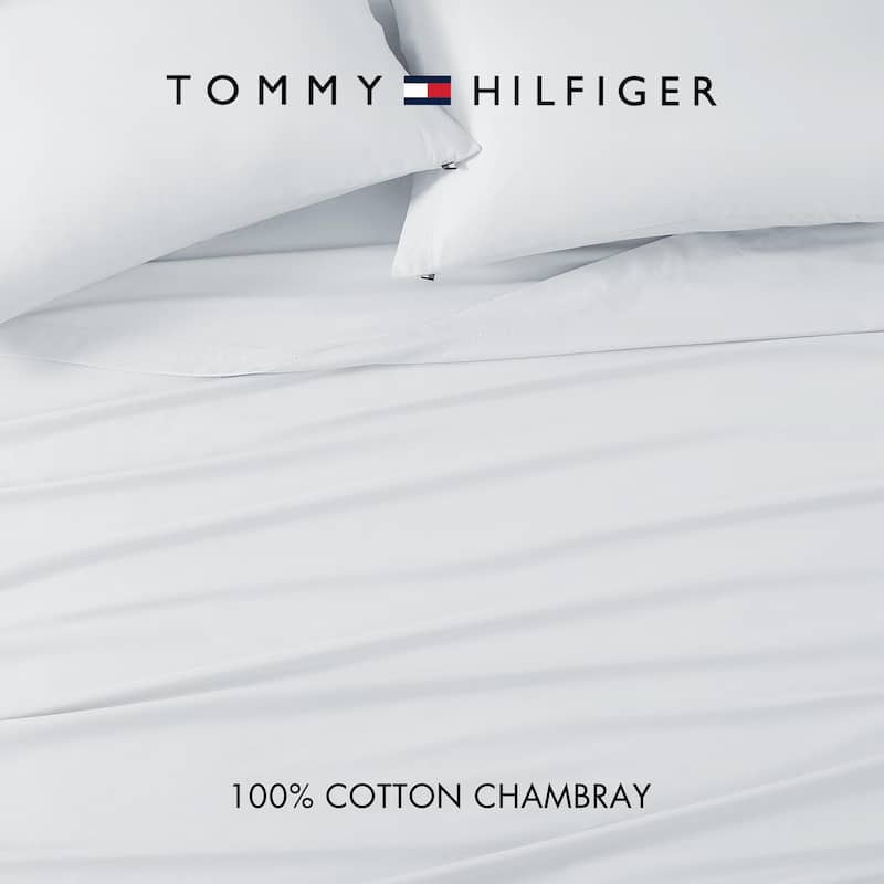 Tommy Hilfiger Washed Cotton Chambray Sheet Set