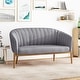preview thumbnail 6 of 26, Galena Mid-century Modern Glam Loveseat by Christopher Knight Home