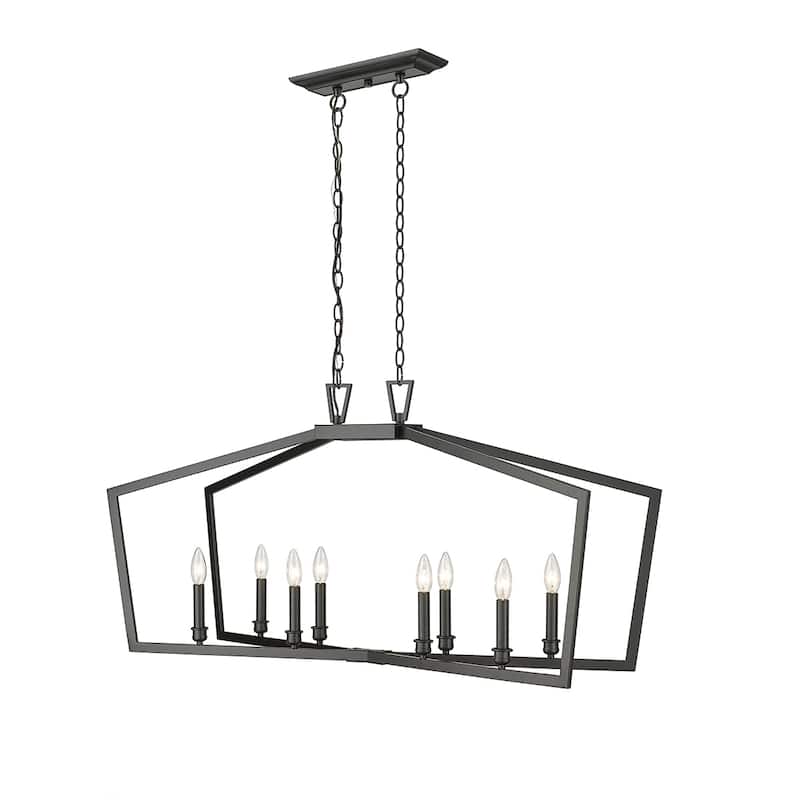 Millennium Lighting Lizabeth 6 Light Chandelier Ceiling Fixture in Matte Black