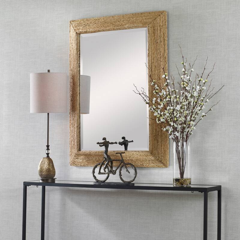 Uttermost 09796 Rora 46" W x 34" H Rectangular Framed Bathroom Mirror