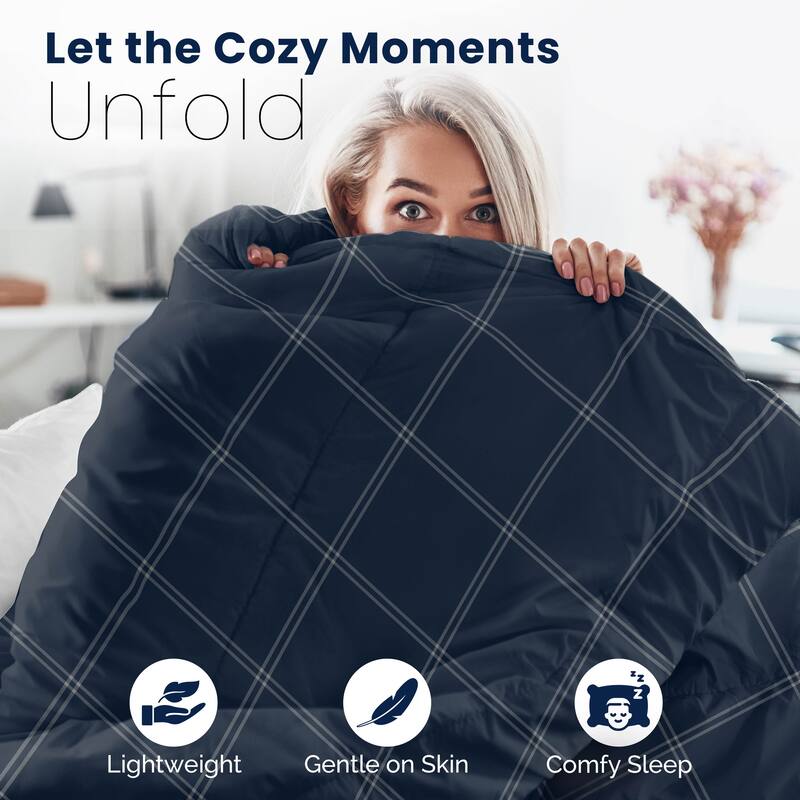 Martex Mf Reversible Comforter Check Comforter Set