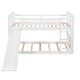 preview thumbnail 22 of 25, Built-in Design Twin over Twin Bunk Bed with Slide and Ladder,House Shape Design
