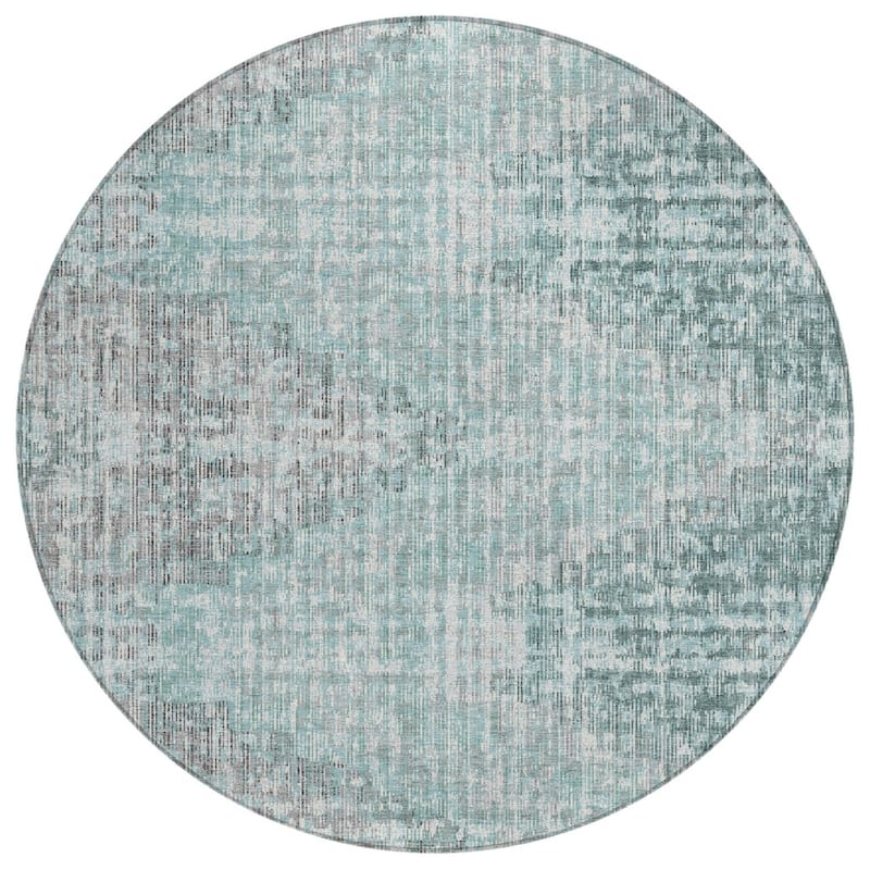 HomeRoots Geometric Transitional Rectangle Outdoor Rug