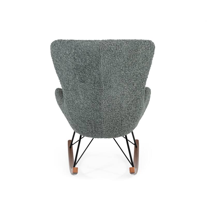 Modrest Ikard Modern Grey Sheep Rocking Chair