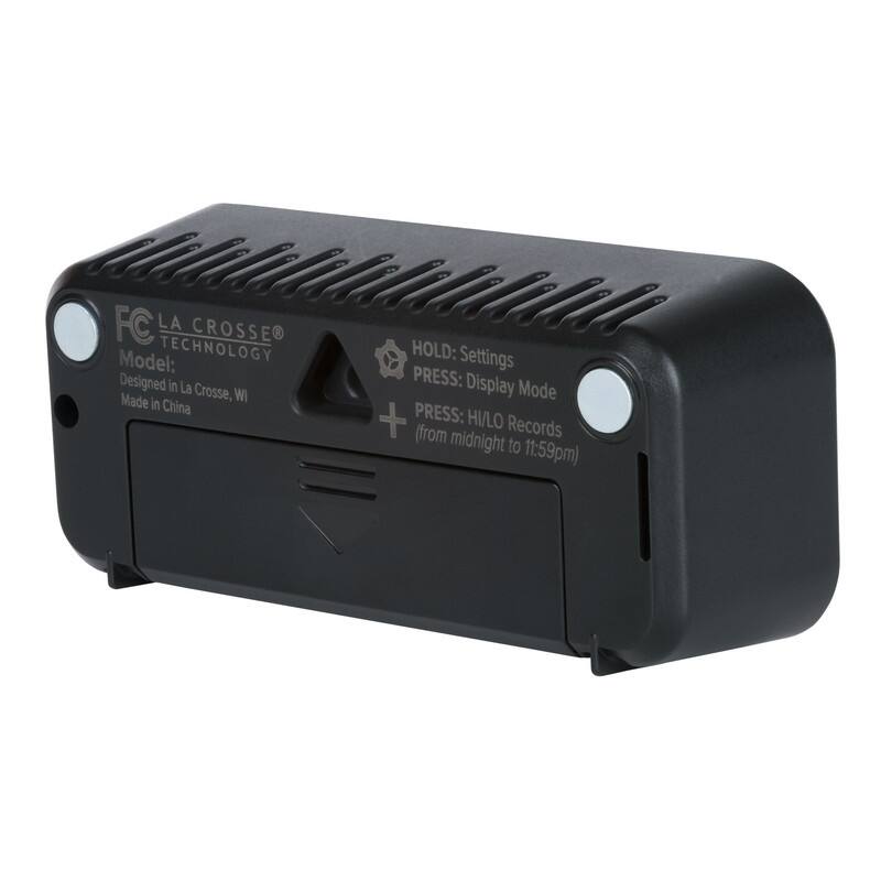 La Crosse Technology Mini Digital Clock with Comfort Meter