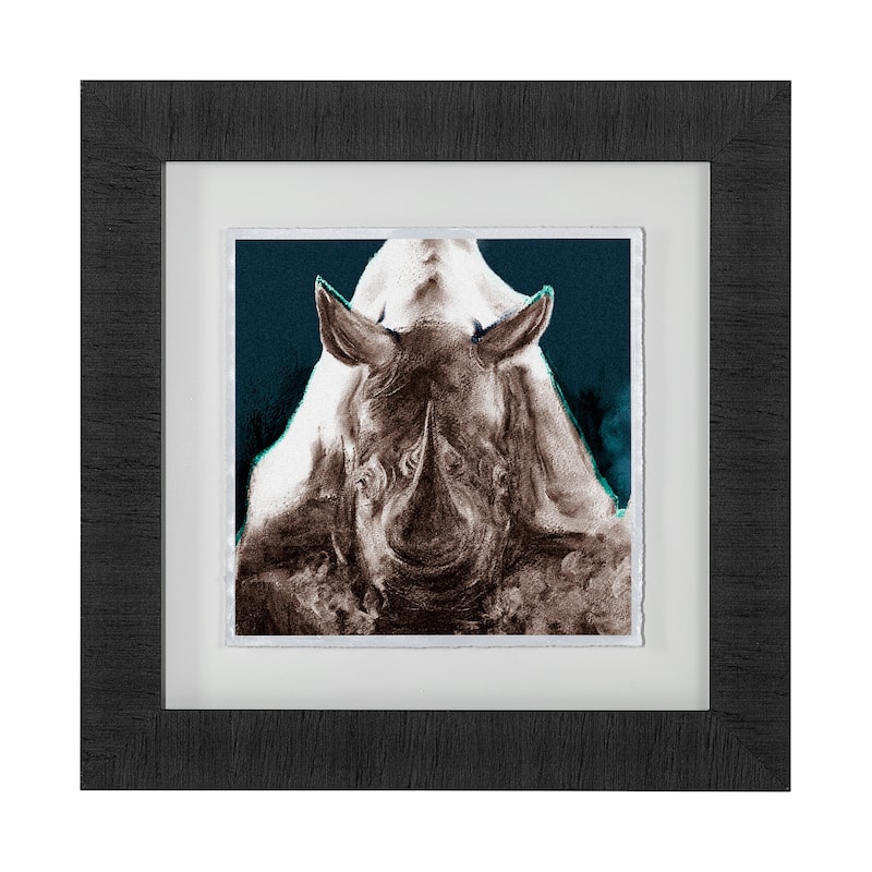 Rhino Blue Framed Art Print