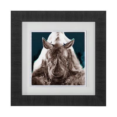 Rhino Blue Framed Art Print