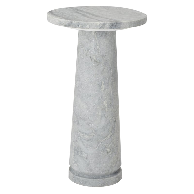 SAFAVIEH Couture Valentia Round Marble Accent Table - 10" W x 10" D x 18" H