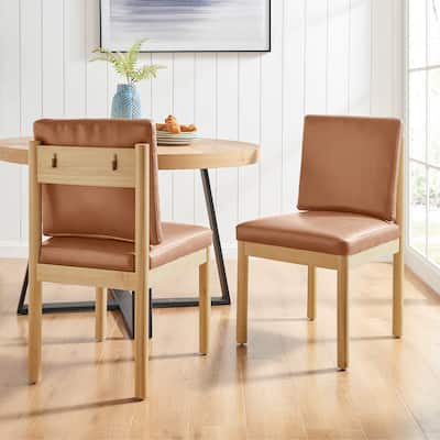 NPD Furniture Melvin Faux Leather Dining Side Chair (Set of 2)