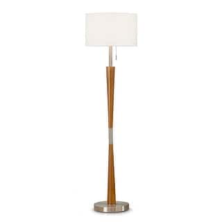 HOMEGLAM Century 61"H Wood Floor lamp
