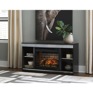 Signature Design by Ashley Entertainment Accessories Black Electric Infrared Fireplace Insert