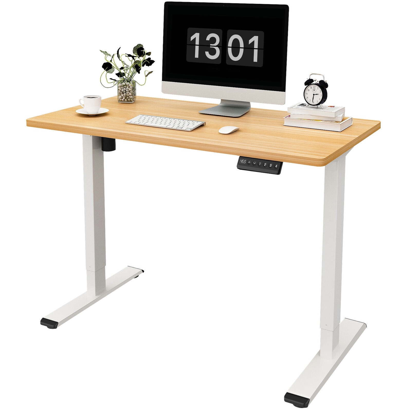 FlexiSpot Whole-Piece Electric Height Adjustable Standing Desk Home Office  Desk