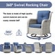 preview thumbnail 102 of 110, Pocassy 3-Piece Outdoor Swivel Bistro Set, Wicker Rocking Chairs