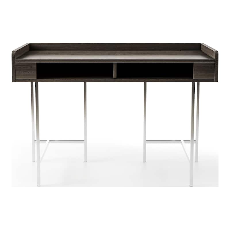 Yary Transitional Brown 47-inch Wood Computer Desk with USBs by Furniture of America