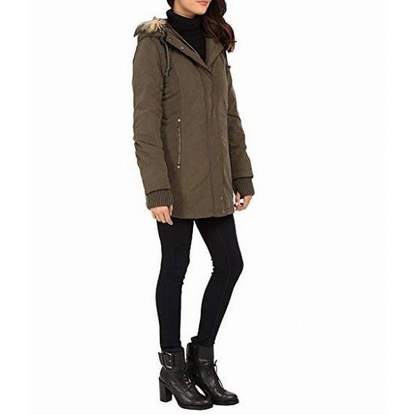 Dkny green parka clearance