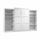 preview thumbnail 4 of 43, Pur Queen Murphy Bed with 2 Storage Units (137W) by Bestar