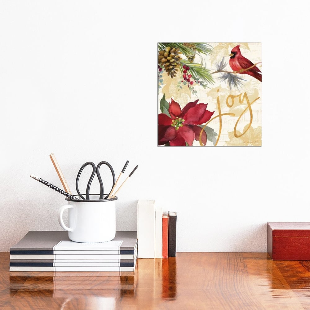 iCanvas "Christmas Poinsettia I" by Lanie Loreth Canvas Print