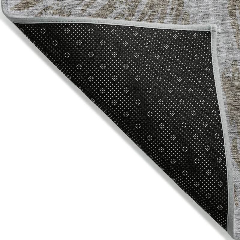 Machine Washable Indoor/ Outdoor Chantille Contemporary Burst Rug
