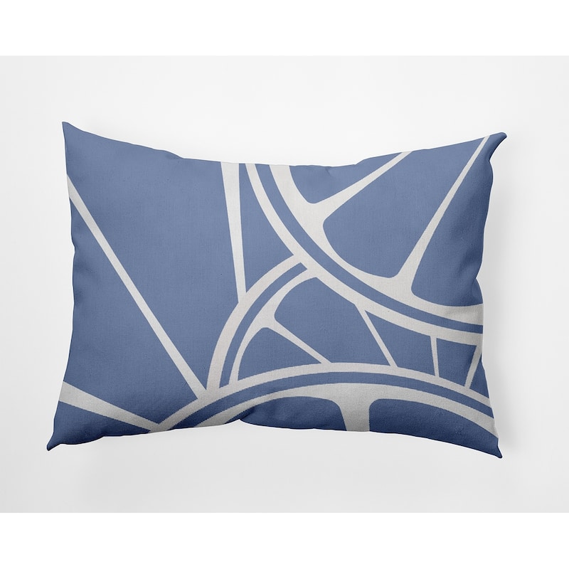 Fruit Wedges Indoor/Outdoor Throw Pillow - Cornflower - 14" x 20"