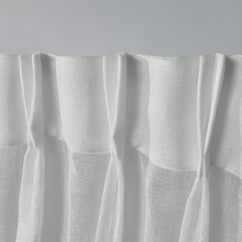 ATI Home Belgian Sheer Hidden Tab Top Curtain Panel Pair