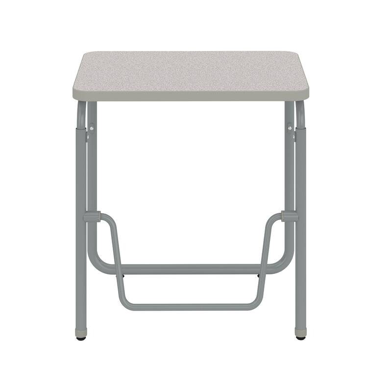 Height Adjustable Kid Desk with Swinging Footrest Bar